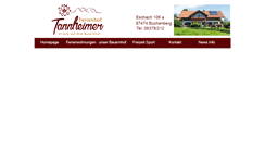 Desktop Screenshot of ferienhof-tannheimer.de